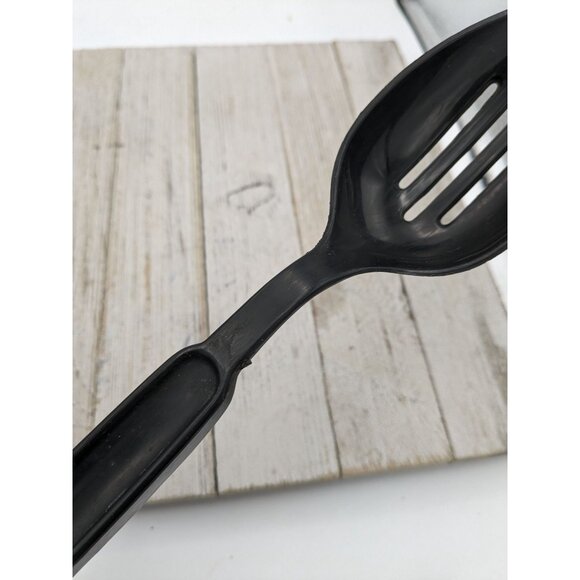 Black Nylon Plastic Slotted Spoon 11 1/4" Unbranded - Picture 8 of 8